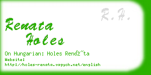 renata holes business card